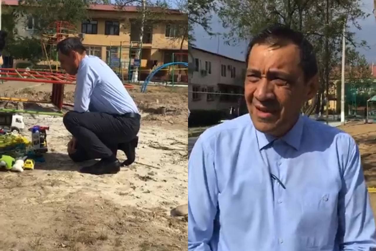 Замхокима Ташкента посетил детскую площадку, где погиб восьмилетний мальчик, и выразил соболезнования