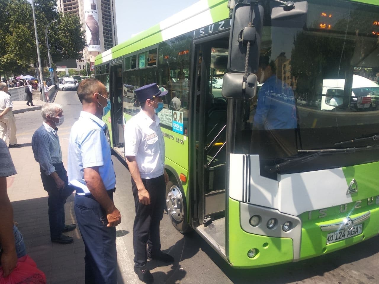 В столице оштрафовали водителей автобусов за несоблюдение правил карантина