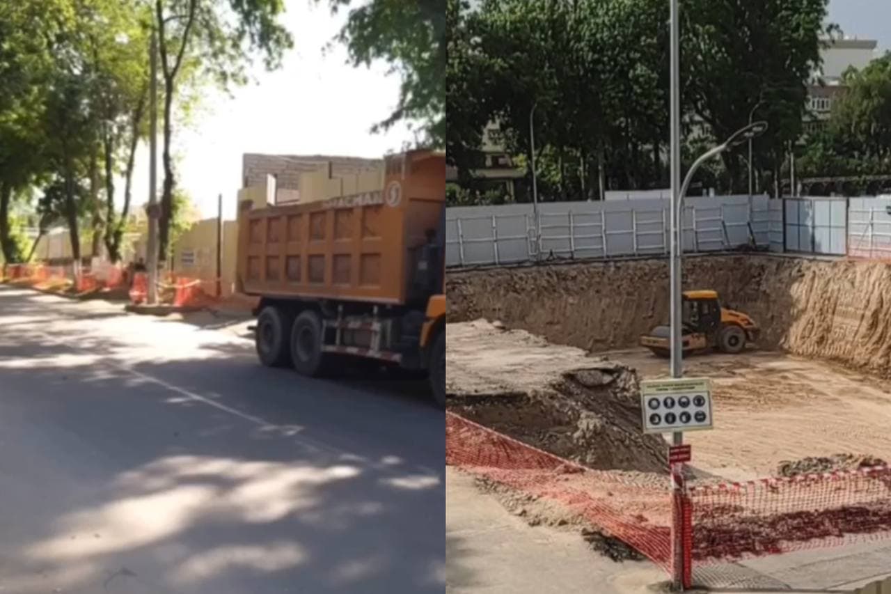 В Ташкенте возле исторического памятника Минг Урик возобновилась ранее приостановленная стройка Центра духовности и просветительства ГУВД — видео